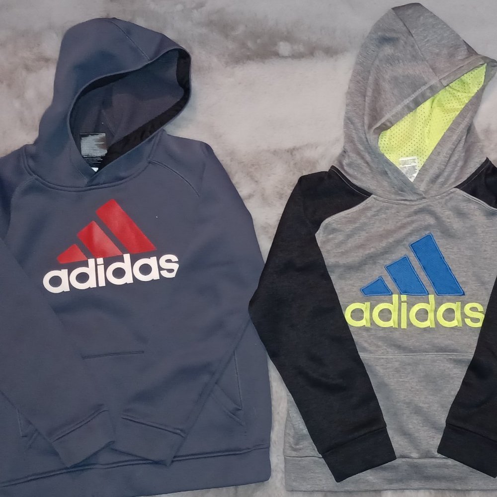 Bundle of boys medium Adidas hoodies